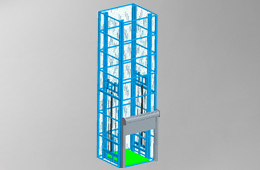 導軌式升降平臺（貨梯）